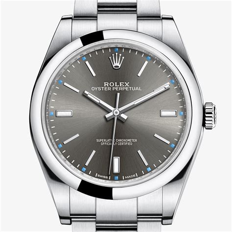 rolex perpetual 39 cinturino in pelle|39mm oyster perpetual watch.